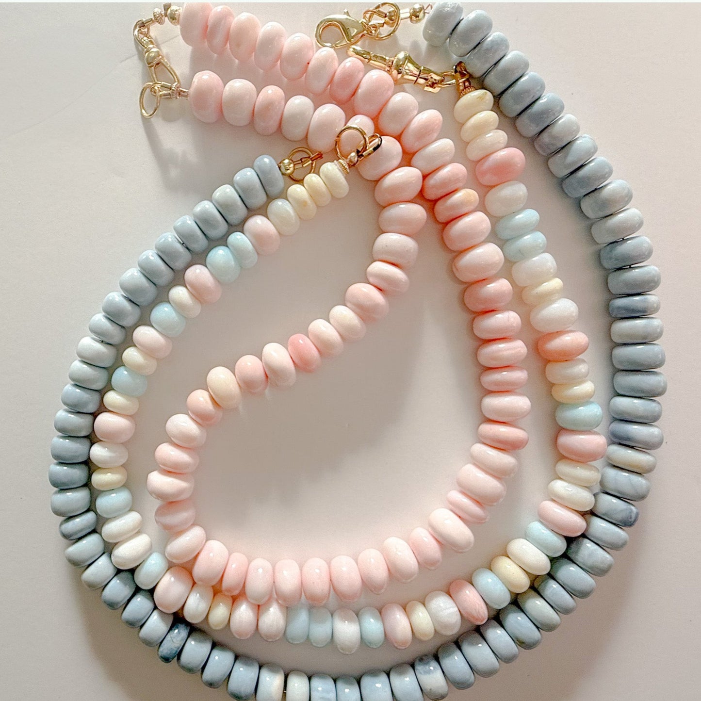 opal- necklaces-layering